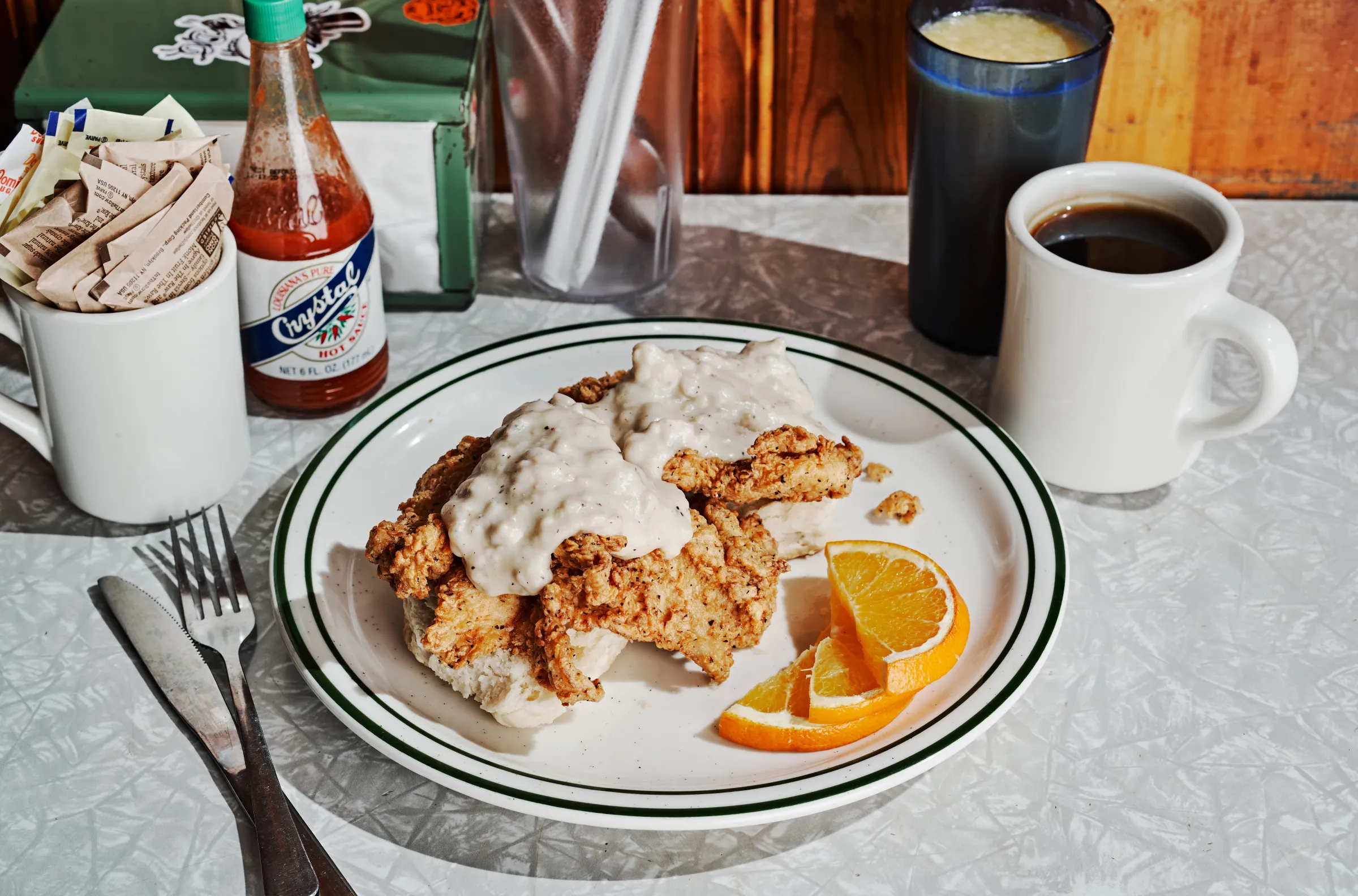 Home grown GA Restaurant signature dishes Comfy Biscuit
Pork Chop Sandwich
Sloppy Joe
